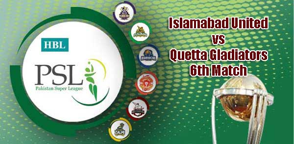 Islamabad vs Quetta PSL 2019 Today 6th T20 Match Prediction Tips
