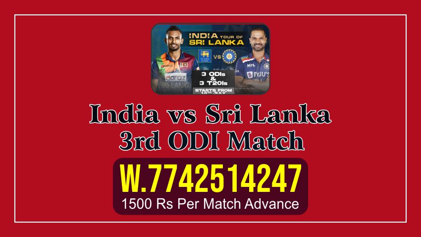 ri Lanka vs India 3rd Match Today Match Prediction