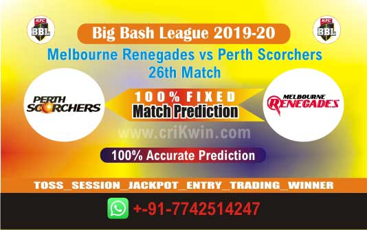 BBL T20 Today Match Prediction MLR vs PRS 26th 100% Sure Win tips