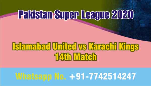 100% Sure Today Match Prediction KAR vs ISL 14th PSL T20 Win Tips