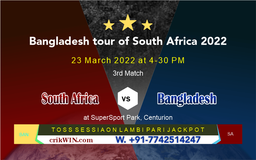 ODI Today Match Prediction Bangladesh vs South Africa 3rd Match Who Will Win BAN vs RSA Bangladesh tour of South Africa Match