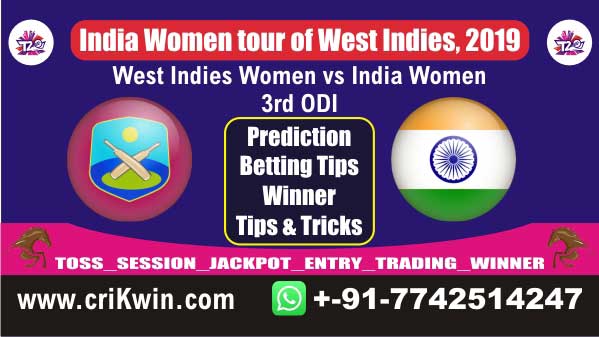 Womens Today Match Prediction IN-W vs WI-W 3rd ODI Match Who Will Win