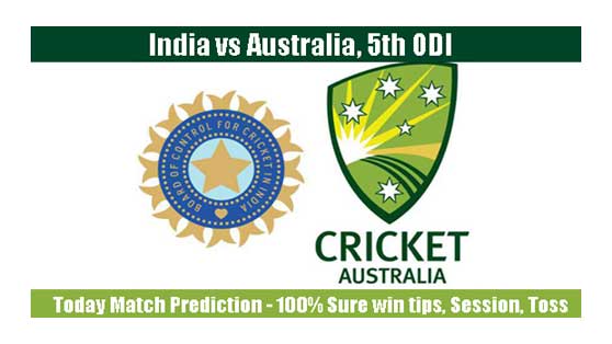India vs Australia 5th ODI 2019 Today Match Prediction - Who win