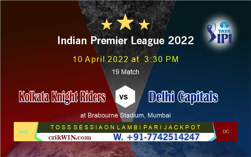 Delhi vs Kolkatta 19th Match Prediction Today - IPL 2022