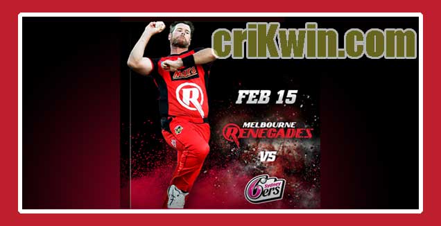 Renegades vs Sixer BBL T20 2nd Semifinal Today Match Prediction Tips
