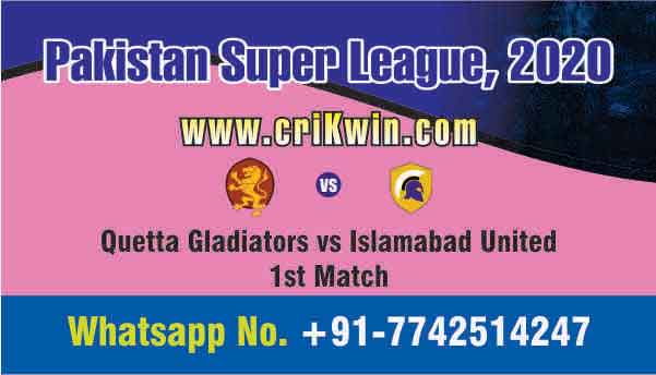 Today Match Prediction QUE vs ISL PSL 1st T20 100% Sure Win Tips