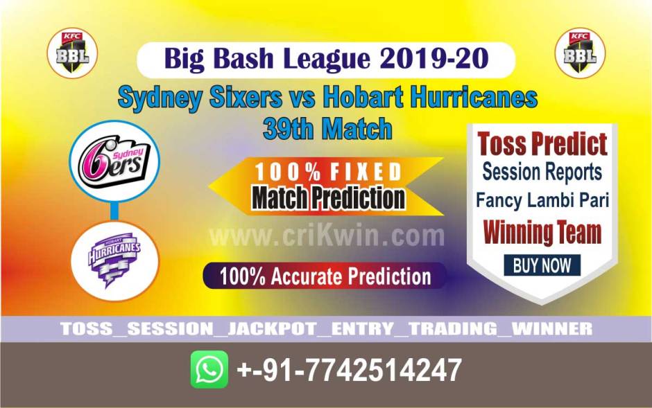 HOB vs SYS cricket win tips