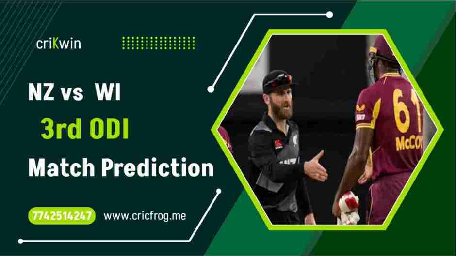 West Indies (NZ) vs New Zealand (WI) 3rd ODI cricket match prediction 100% Sure Free Latest Accurate Updates New Zealand tour of West Indies Astrology - Crikwin