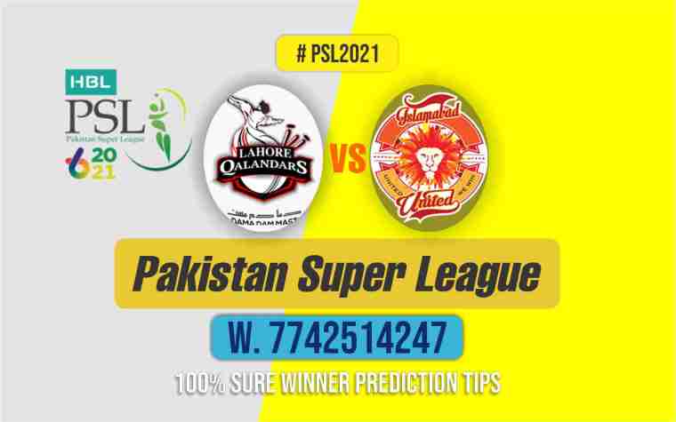 ISU vs LHQ PSL T20 15th Match 100% Sure Today Match Prediction Win