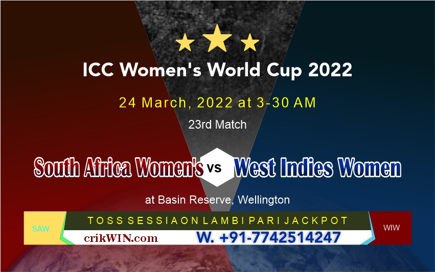 Women's WC Today Match Prediction West Indies Women vs South Africa Women's 23rd Match Who Will Win SAW vs WIW ICC Women's World Cup Match