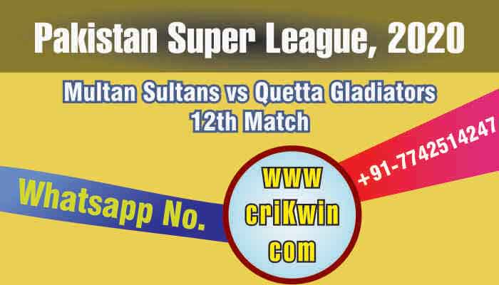 100% Sure Today Match Prediction QTG vs MS 12th PSL T20 Win Tips