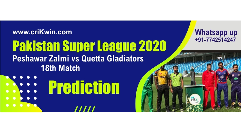 100% Sure Today Match Prediction PES vs QUE 18th PSL T20 Win Tips