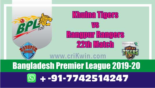 BPL 2020 Today Match Prediction RAN vs KHT 22nd 100% Sure Win