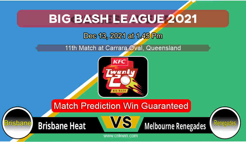 Brisbane vs Renegades T20 11th Today Match Prediction Who will win