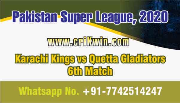 Today Match Prediction KAR vs QUE PSL 6th T20 100% Sure Win Tips