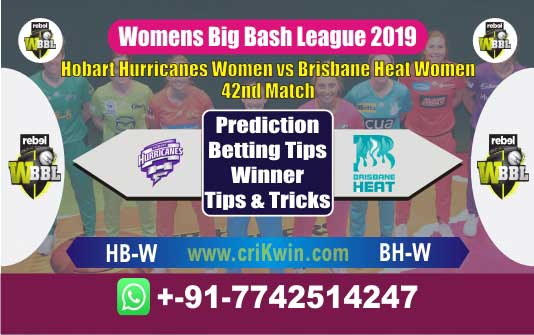 WBBL 2019 Today Match Prediction BH-W vs HB-W 42nd Who Will Win