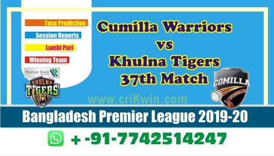 BPL 2020 Today Match Prediction CUW vs KHT 37th 100% Sure Win