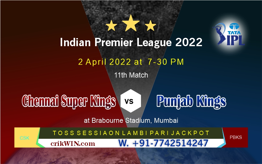 Punjab vs Chennai 11th Match Prediction Today - IPL2022