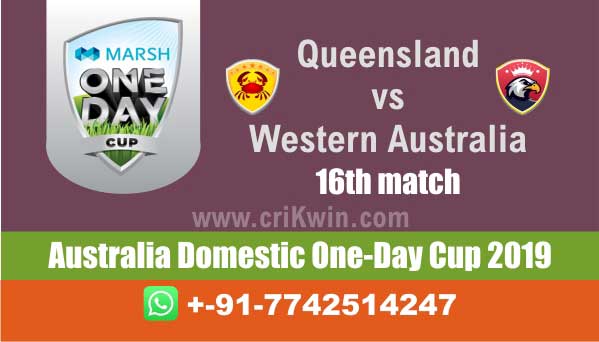 Marsh One Day Cup 100% Sure Today Match Prediction winning chance of WAU vs QUN 16th Cricket True Astrology Winner Toss Tips Who will win today