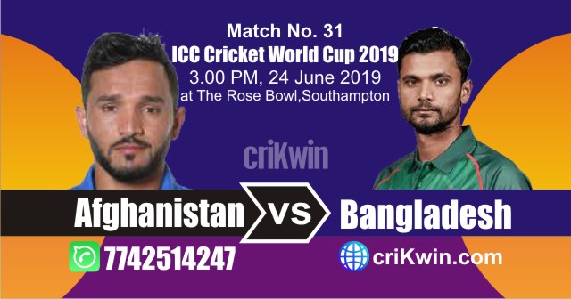 Afg vs Ban 31st Match World Cup 2019 Winner Astrology Predict