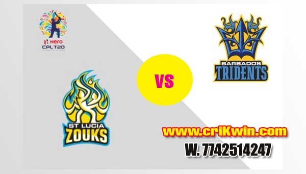CPL 2019 Today Match Prediction Raja Babu Lucia Zouks vs Barbados 17th Match Who will win today BT vs SLZ