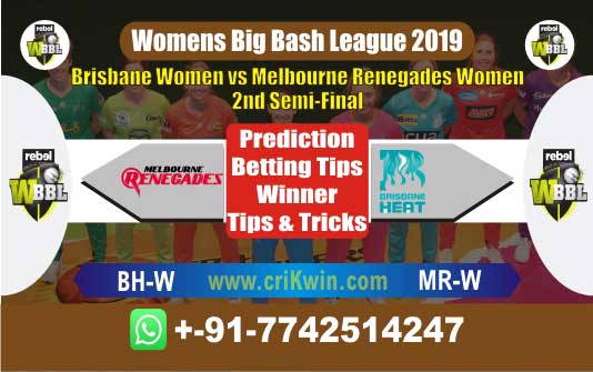 WBBL 2019 Today Match Prediction MRW vs BHW Semi Final Who Win