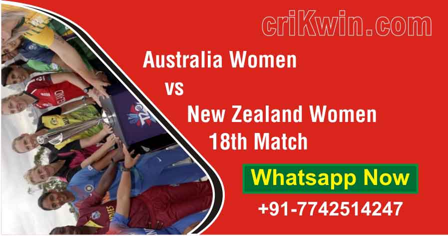 100% Sure Today Match Prediction NZW vs AUSW 18th Womens WC T20