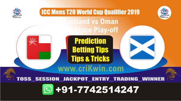 Today Match Prediction winning chance of OMN vs SCO Play off Cricket True Astrology Winner Toss Tips Who will win today