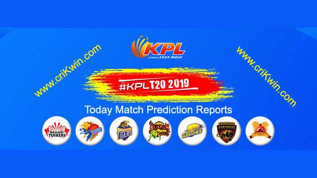 KPL T20 2019 Today Match Prediction Who will win today KPL 2019 Match Reports