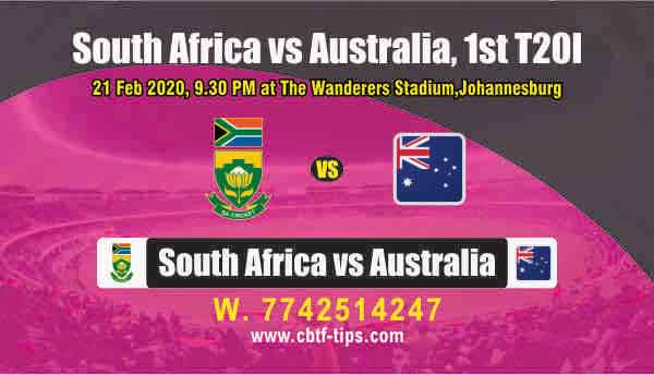 Today Match Prediction RSA vs AUS International 1st T20 100% Sure Tips