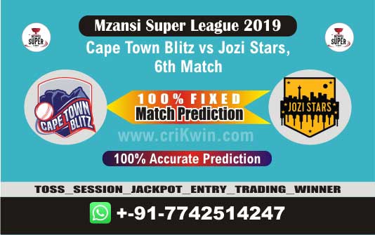 MSL 2019 Today Match Prediction JOZ vs CTB 6th Match Who Will Win