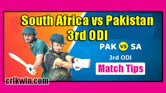 RSA vs PAK Today Match Reports 3rd ODI 100% Sure Match Prediction