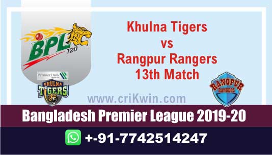 BPL 2019-20 Today Match Prediction RAN vs KHT 13th 100% Sure Win