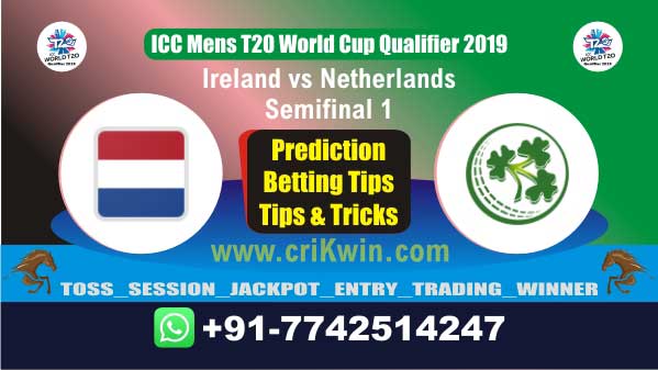 WC T20 Qualifier Today Match Prediction NED vs IRE Semifinal Match