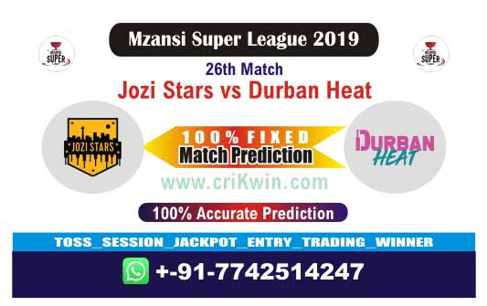 MSL 2019 Today Match Prediction DUR vs JOZ 27th Who Will Win