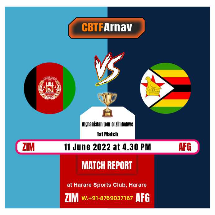 Zimbabwe vs Afghanistan 1st T20 2022 100% sure match prediction. Ball by Ball Updates AFG vs ZIM Who will win today's Toss