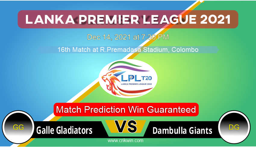 GG vs DG LPL T20 16th Today Match Prediction Who will win