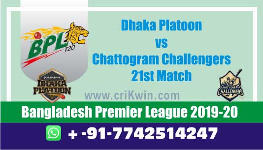 BPL 2020 Today Match Prediction CCH vs DHP 21st 100% Sure Win Toss