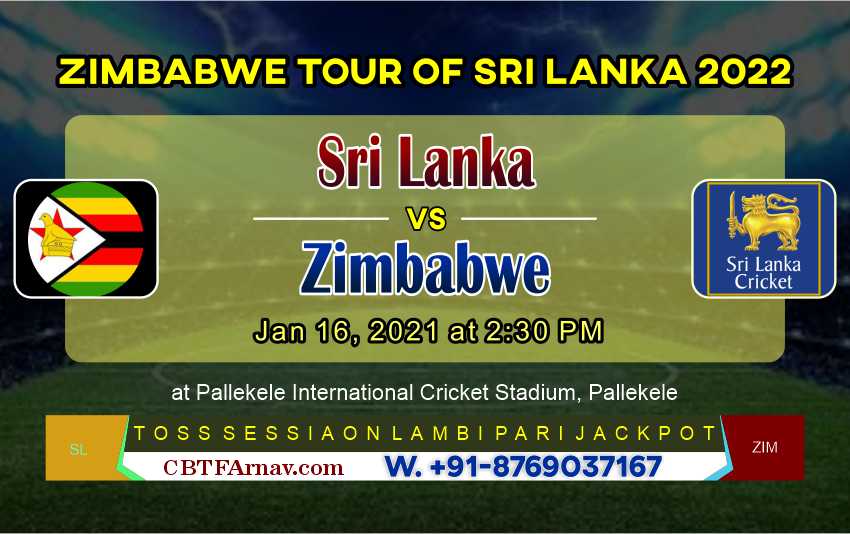 SL vs ZIM Zimbabwe tour of Sri Lanka Match Prediction & Cricket Betting Tips