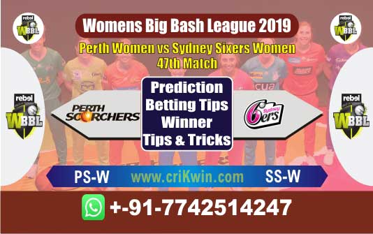 WBBL 2019 Today Match Prediction SSW vs PSW 47th Match Who Will Win
