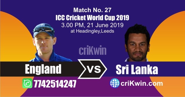 Sl vs Eng 27th Match World Cup 2019 Winner Astrology Predict