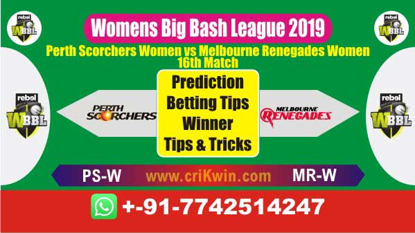 WBBL 2019 Today Match Prediction MRW vs PSW 16th Match Who Win