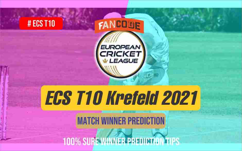 BUW vs DSS 24 May 2021, 02:30 PM IST Dream11 Team Prediction, Dream11 team Live prediction ECS T10 Krefeld Fantasy Cricket Tips 100%