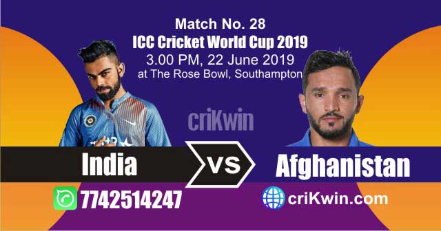 Afg vs Ind 28th Match World Cup 2019 Winner Astrology Predict