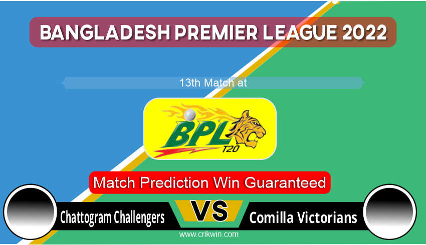 BPL T20 Today Match Prediction Comilla Victorians vs Chattogram Challengers 13th Match Who Will Win COV vs CCH 31.1.2022 Bangladesh Premier League Match