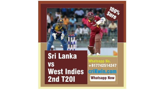 100% Sure Today Match Prediction WI vs SL 2nd T20 Win Tips