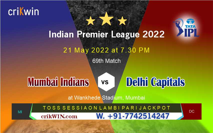 MI vs DC IPL T20 69th Match Prediction Cricket Betting Tips Free