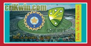 Aus vs India 1st ODI Today Match Prediction