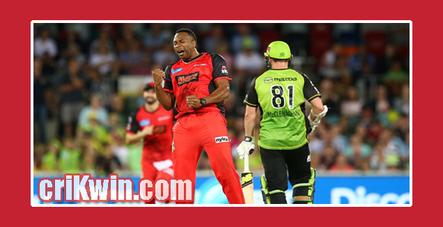 Who Win Today BBL 2018-19 3rd Match Melbourne Stars vs Sydney Thunder