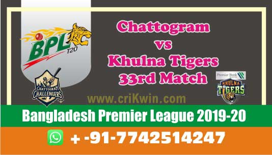 BPL 2020 Today Match Prediction KHT vs CCH 33rd 100% Sure Win